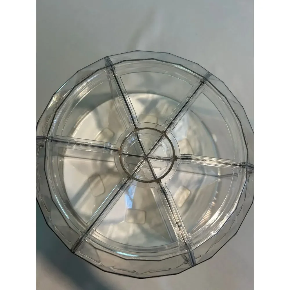 Slow Slog 6 Grid 360 Rotatable Dry Food Dispenser